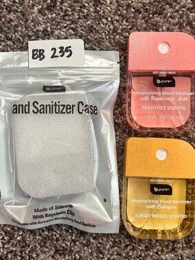 B. Pure Moisturizing Hand Sanitizer **LIMITED EDITION**  w/ Glitter Case